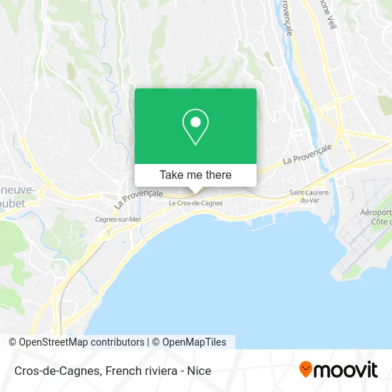 Cros-de-Cagnes map