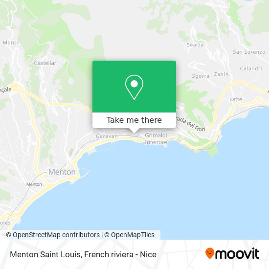 Menton Saint Louis map