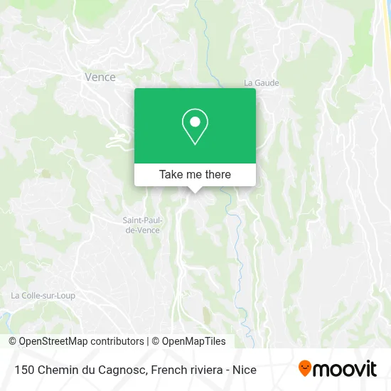 150 Chemin du Cagnosc map
