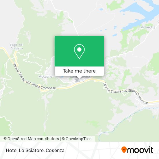 Hotel Lo Sciatore map