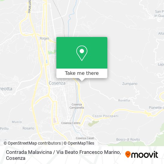 Contrada Malavicina / Via Beato Francesco Marino map