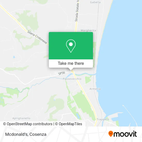 Mcdonald's map