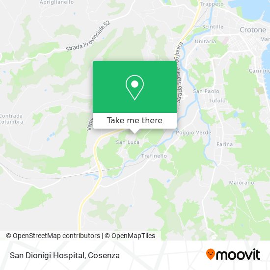 San Dionigi Hospital map