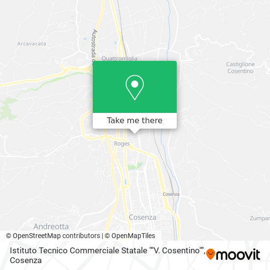 Istituto Tecnico Commerciale Statale ""V. Cosentino"" map