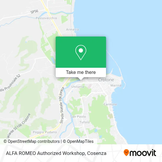 ALFA ROMEO Authorized Workshop map
