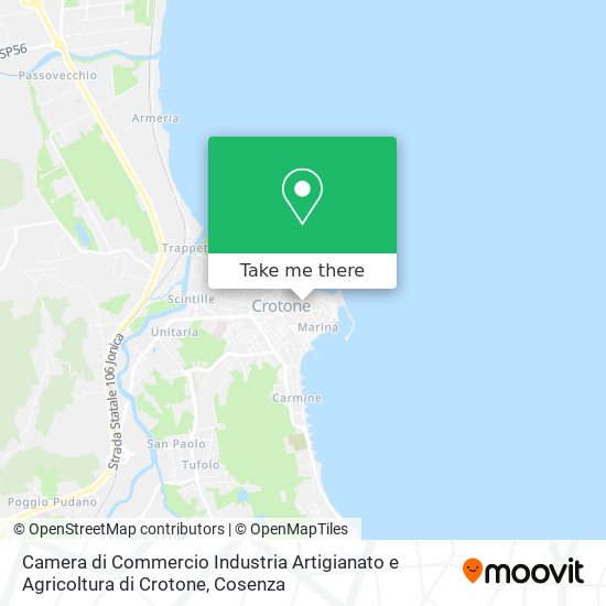 Camera di Commercio Industria Artigianato e Agricoltura di Crotone map