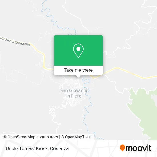 Uncle Tomas' Kiosk map