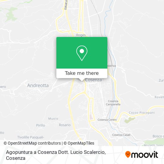 Agopuntura a Cosenza Dott. Lucio Scalercio map