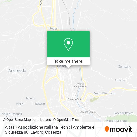 Aitas - Associazione Italiana Tecnici Ambiente e Sicurezza sul Lavoro map