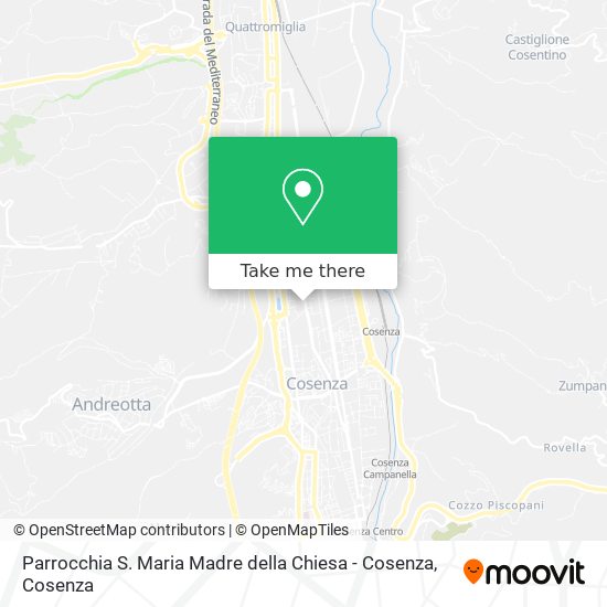 Parrocchia S. Maria Madre della Chiesa - Cosenza map