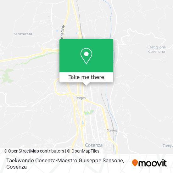 Taekwondo Cosenza-Maestro Giuseppe Sansone map