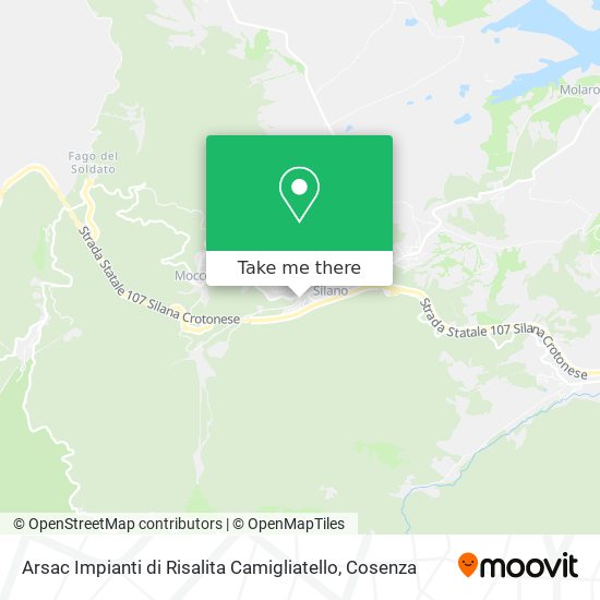 Arsac Impianti di Risalita Camigliatello map