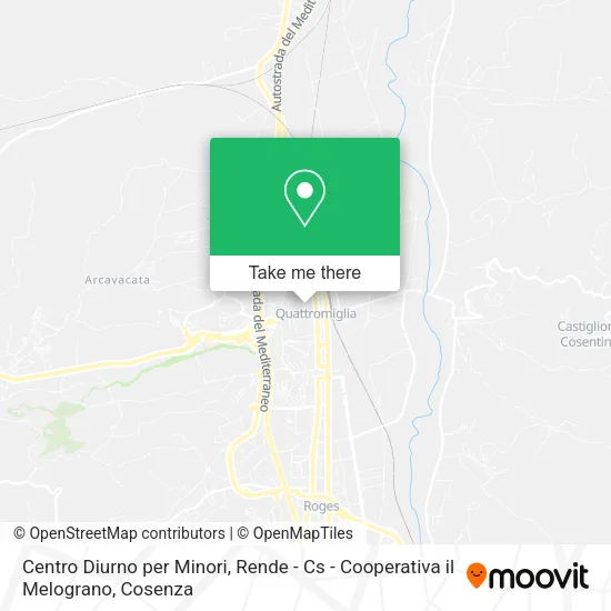 Centro Diurno per Minori, Rende - Cs - Cooperativa il Melograno map