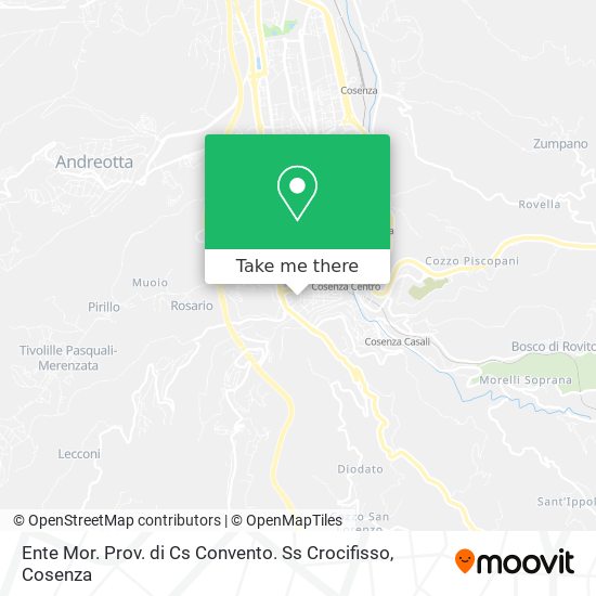 Ente Mor. Prov. di Cs Convento. Ss Crocifisso map