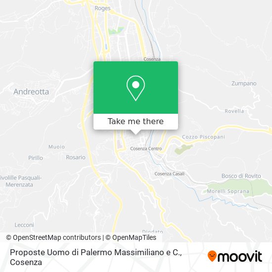 Proposte Uomo di Palermo Massimiliano e C. map