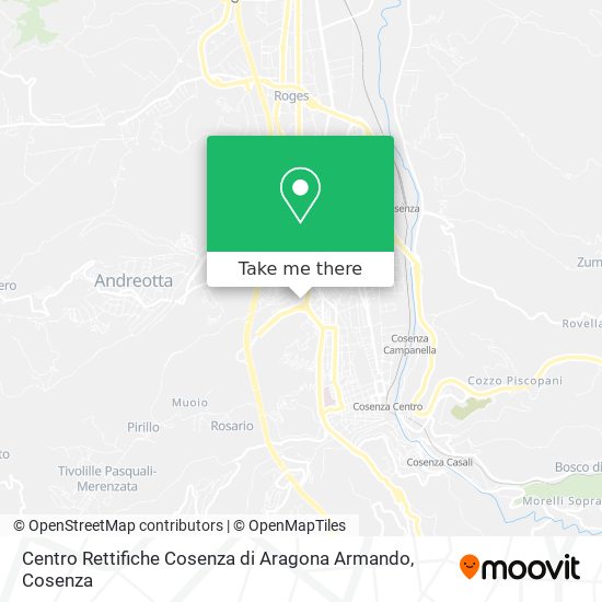 Centro Rettifiche Cosenza di Aragona Armando map