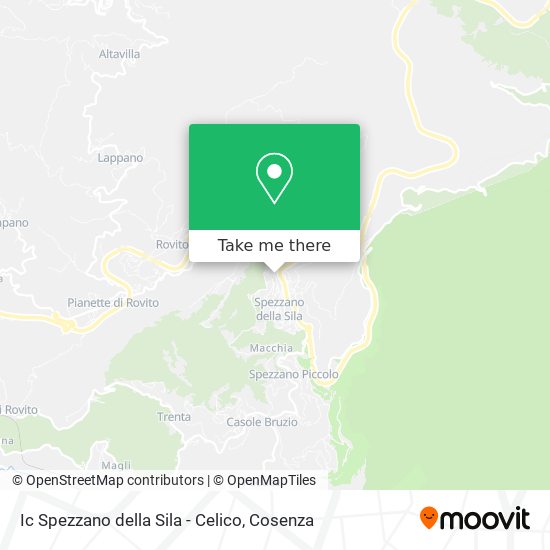 Ic Spezzano della Sila - Celico map