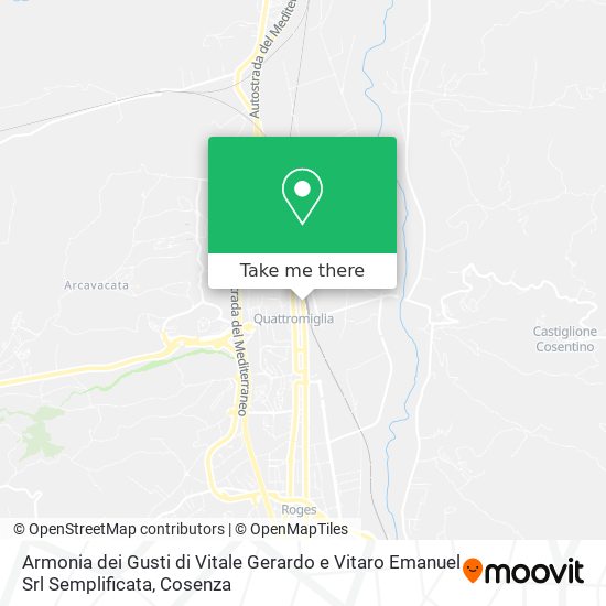 Armonia dei Gusti di Vitale Gerardo e Vitaro Emanuel Srl Semplificata map