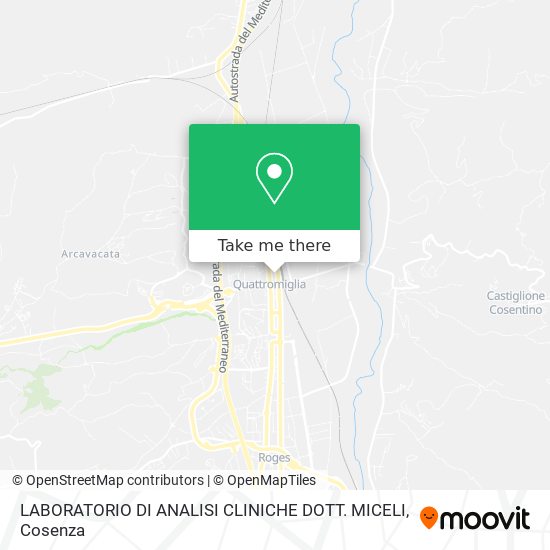 LABORATORIO DI ANALISI CLINICHE DOTT. MICELI map
