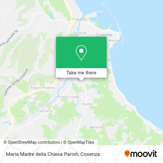 Maria Madre della Chiesa Parish map