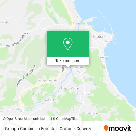 Gruppo Carabinieri Forestale Crotone map