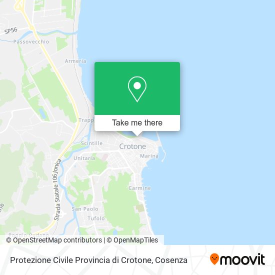 Protezione Civile Provincia di Crotone map