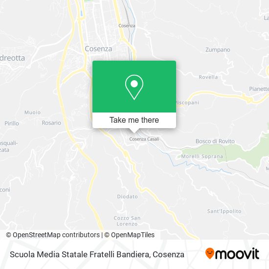 Scuola Media Statale Fratelli Bandiera map