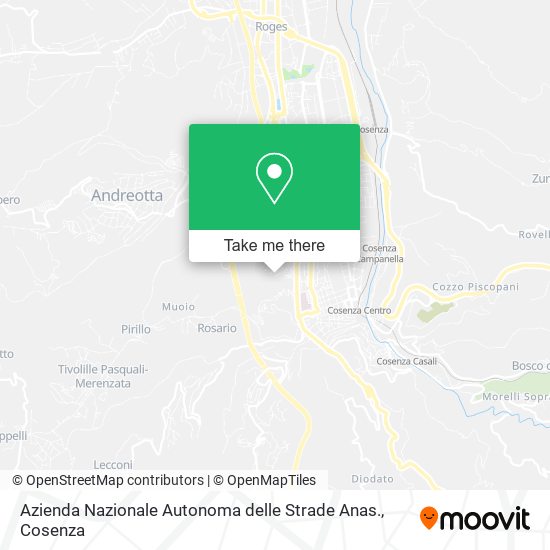 Azienda Nazionale Autonoma delle Strade Anas. map