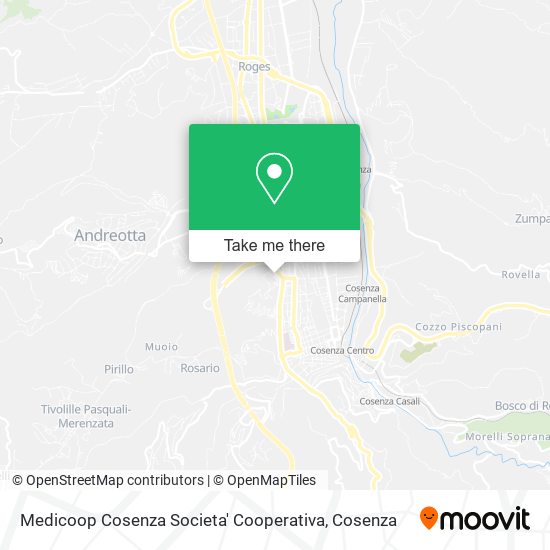 Medicoop Cosenza Societa' Cooperativa map