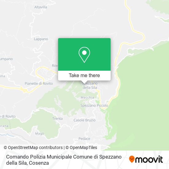 Comando Polizia Municipale Comune di Spezzano della Sila map