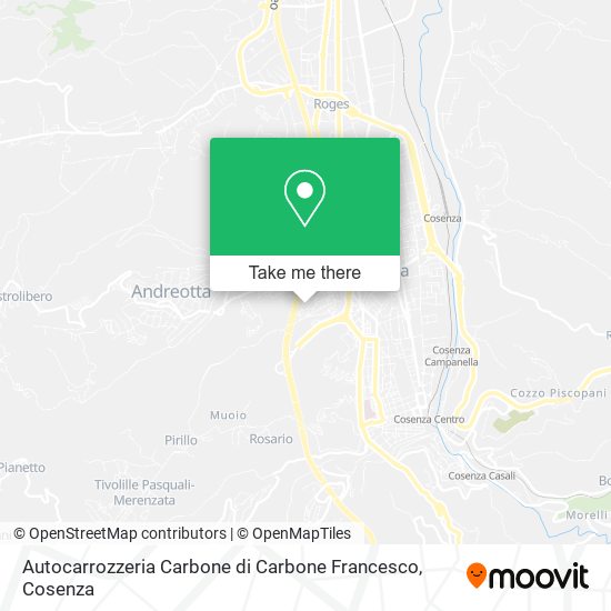 Autocarrozzeria Carbone di Carbone Francesco map