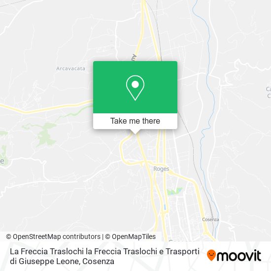 La Freccia Traslochi la Freccia Traslochi e Trasporti di Giuseppe Leone map