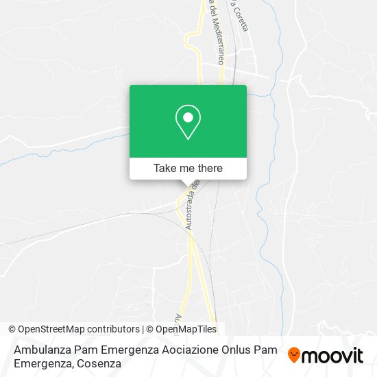 Ambulanza Pam Emergenza Aociazione Onlus Pam Emergenza map