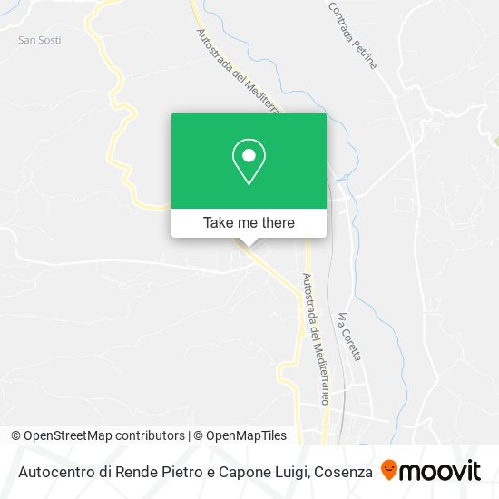 Autocentro di Rende Pietro e Capone Luigi map