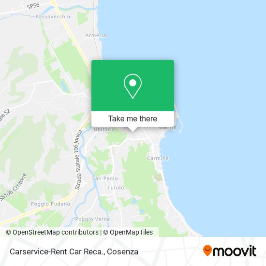 Carservice-Rent Car Reca. map