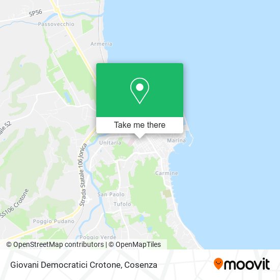 Giovani Democratici Crotone map