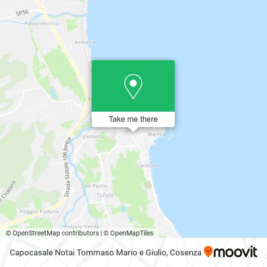 Capocasale Notai Tommaso Mario e Giulio map