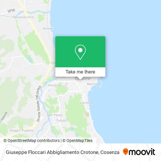 Giuseppe Floccari Abbigliamento Crotone map