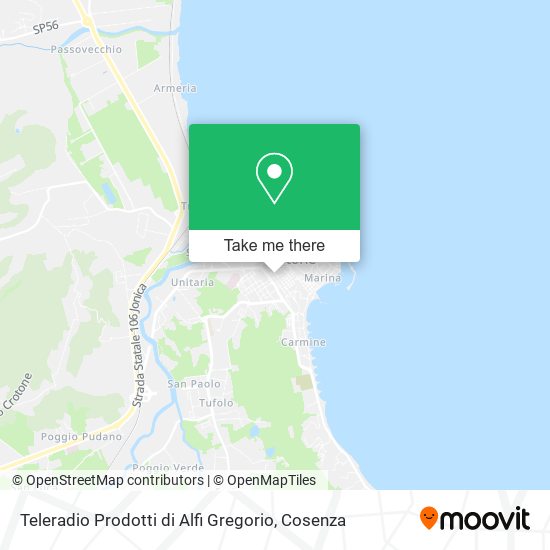 Teleradio Prodotti di Alfi Gregorio map