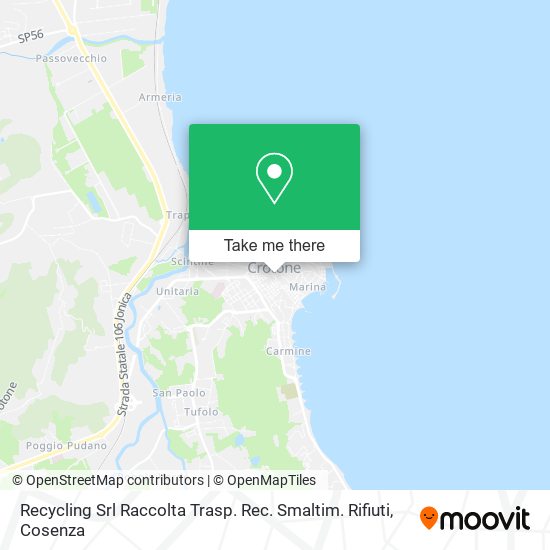 Recycling Srl Raccolta Trasp. Rec. Smaltim. Rifiuti map