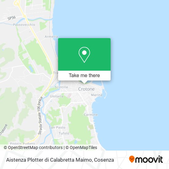 Aistenza Plotter di Calabretta Maimo map