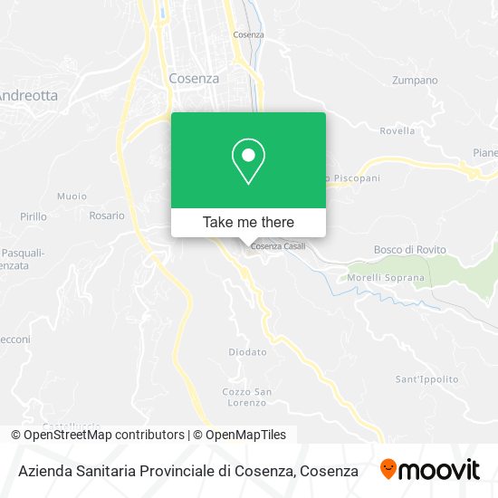 Azienda Sanitaria Provinciale di Cosenza map