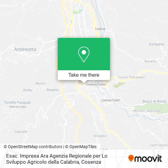 Esac. Impresa Ara Agenzia Regionale per Lo Sviluppo Agricolo della Calabria map