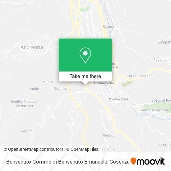 Benvenuto Gomme di Benvenuto Emanuele map