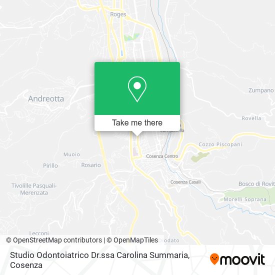 Studio Odontoiatrico Dr.ssa Carolina Summaria map