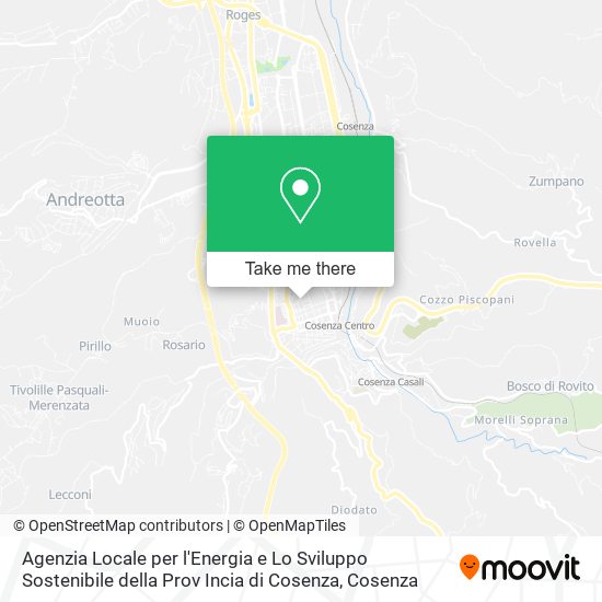 Agenzia Locale per l'Energia e Lo Sviluppo Sostenibile della Prov Incia di Cosenza map