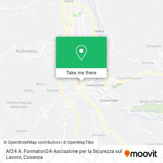 Af24 A. Formatori24-Aociazione per la Sicurezza sul Lavoro map