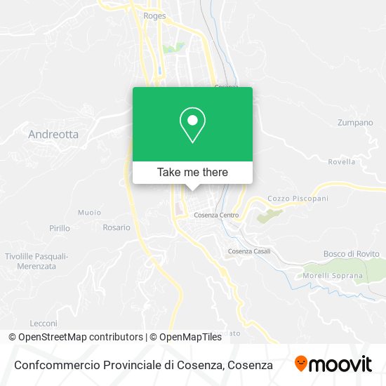 Confcommercio Provinciale di Cosenza map