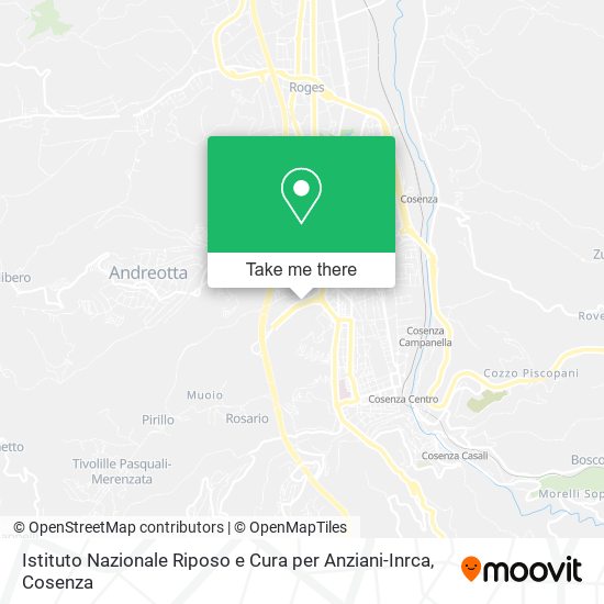 Istituto Nazionale Riposo e Cura per Anziani-Inrca map