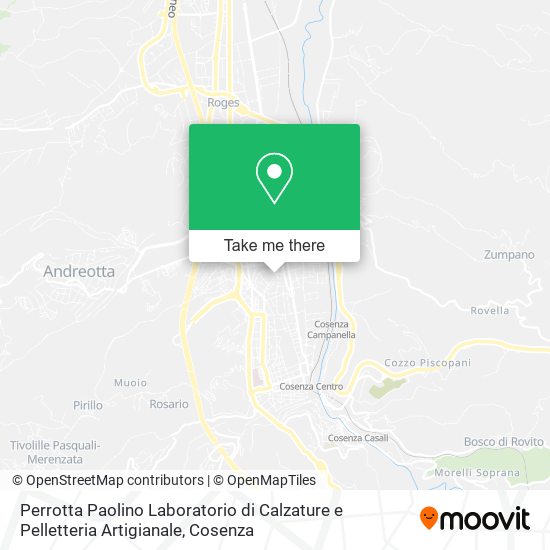 Perrotta Paolino Laboratorio di Calzature e Pelletteria Artigianale map